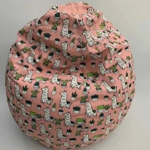 Puff Modelo Pêra Estampado Com Enchimento Completo